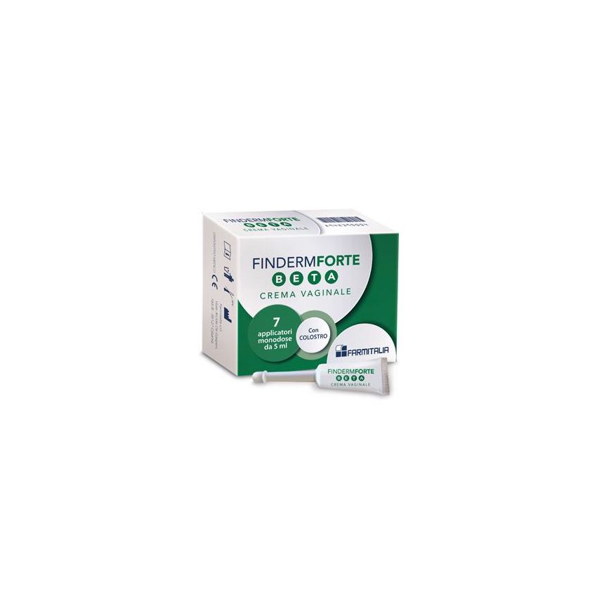 Finderm Forte Beta - Crema Vaginale Intensiva con 7 Applicatori Monouso da 5g