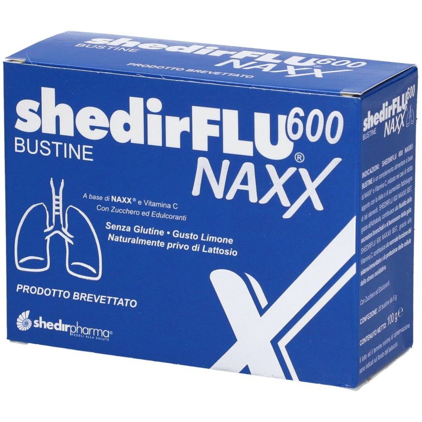 Shedirflu 600 Naxx - Trattamento per il Raffreddore, 20 Bustine