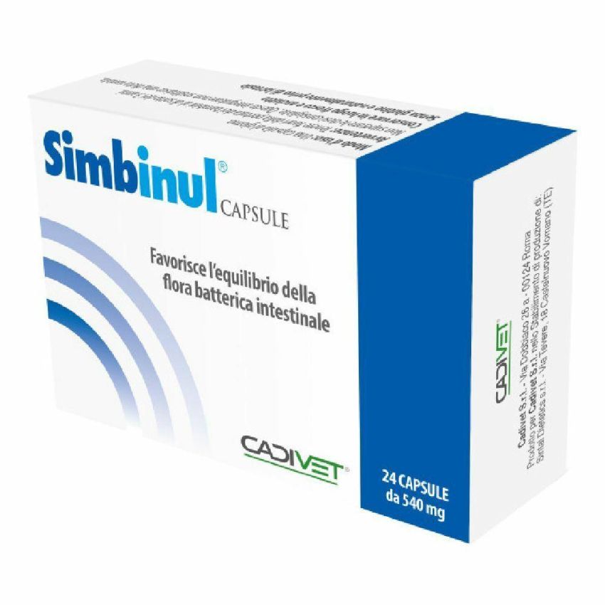 Simbinul Equilibrio Flora - Integratore Intestinale per Cani e Gatti, 24 Capsule
