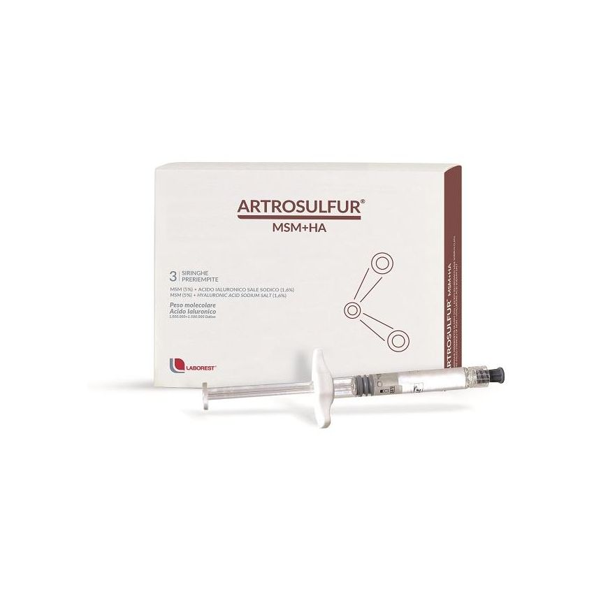 Artrosulfur MSM+HA: Set di 3 Siringhe Preriempite per Articolazioni Sane