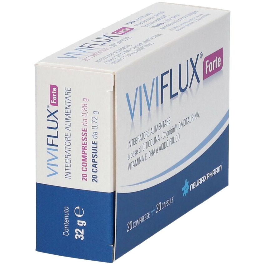 Viviflux Forte: Confezione da 20 Compresse e 20 Capsule