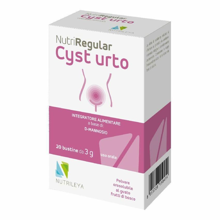 NutriRegular Cyst Urto - Integratore Alimentare per Cistite, 20 Bustine