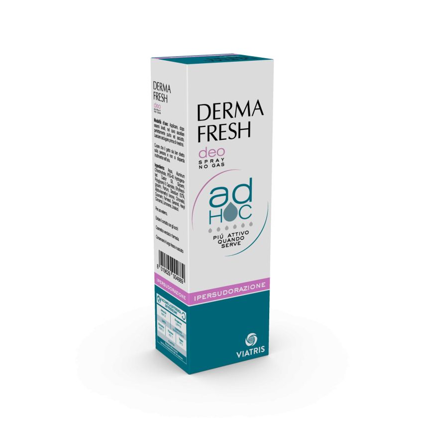 Dermafresh Deodorant Spray Senza Gas per Ipersudorazione, 100ml
