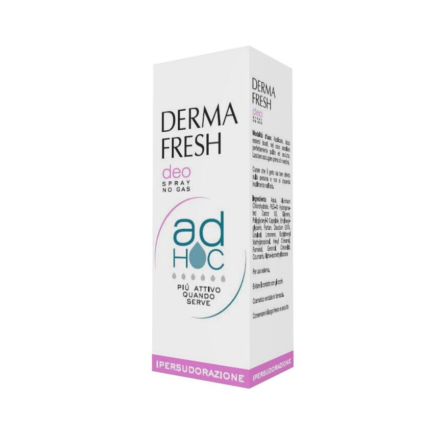 Dermafresh Deodorant Spray Senza Gas per Ipersudorazione, 100ml