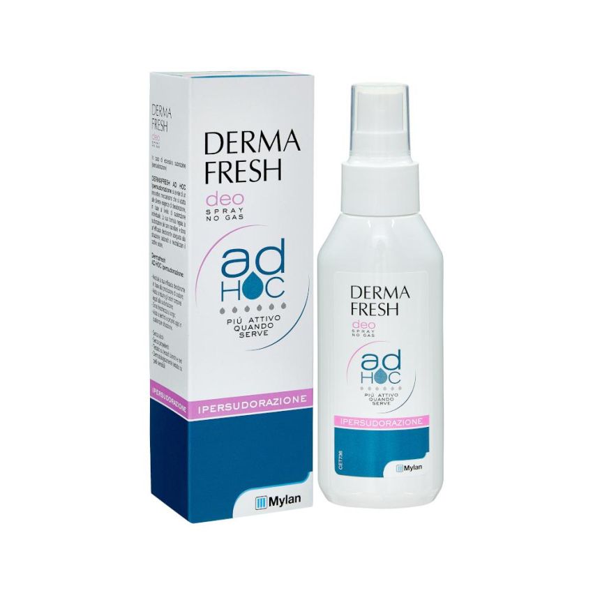 Dermafresh Deodorant Spray Senza Gas per Ipersudorazione, 100ml