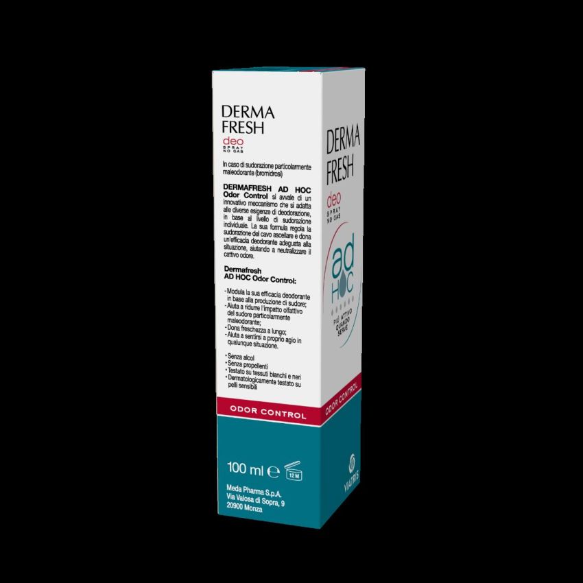 Dermafresh No-Gas Deodorant Spray 100ml - Odor Control