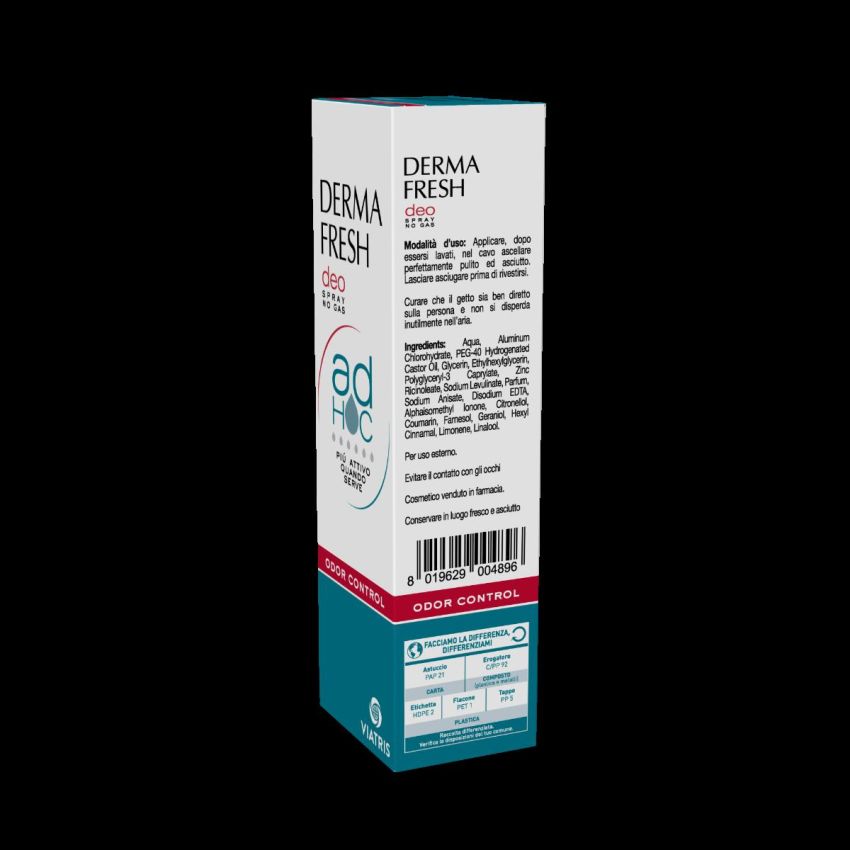 Dermafresh No-Gas Deodorant Spray 100ml - Odor Control