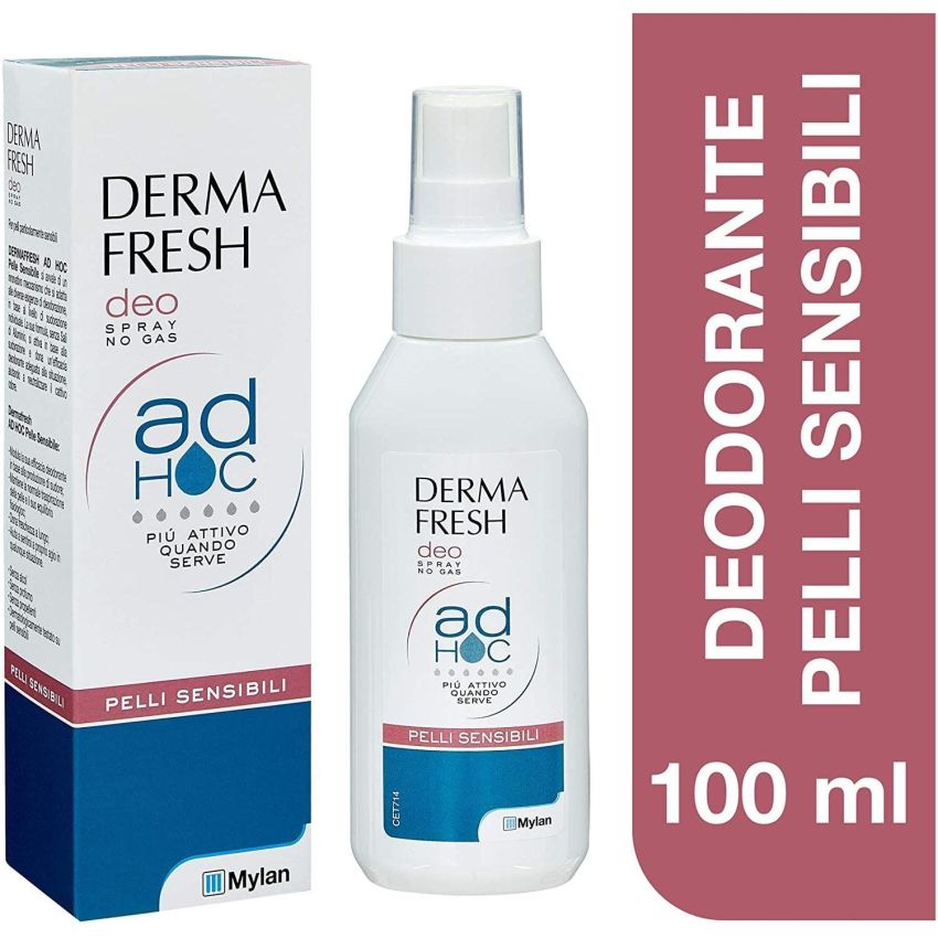 Dermafresh Senza Gas, Deodorante Spray per Pelli Sensibili, 100ml