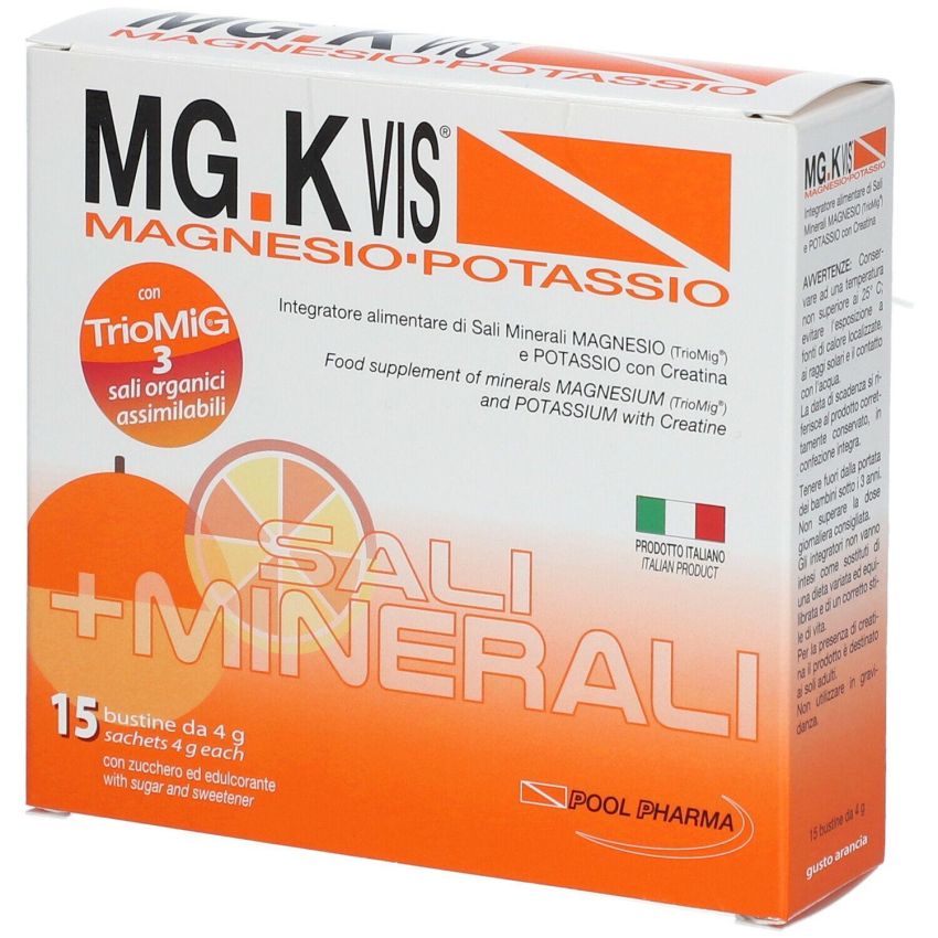 MgK Vis Bustine Multivitaminiche in Arancia - Pacco da 15