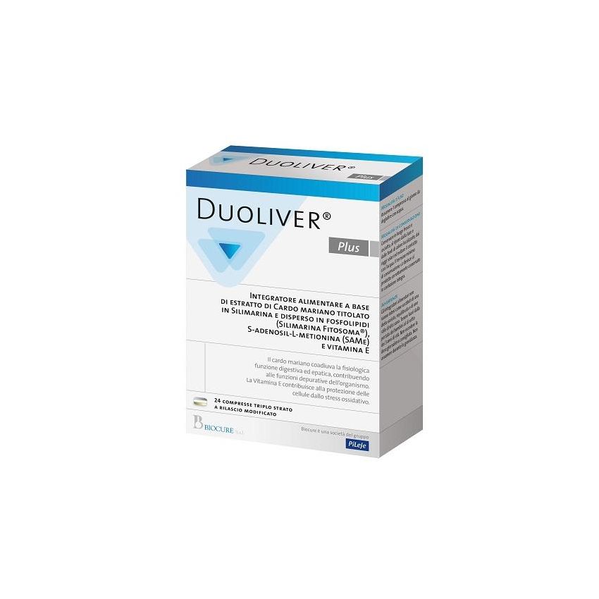 Duoliver Plus - Integratore Alimentare, Confezione da 24 Compresse