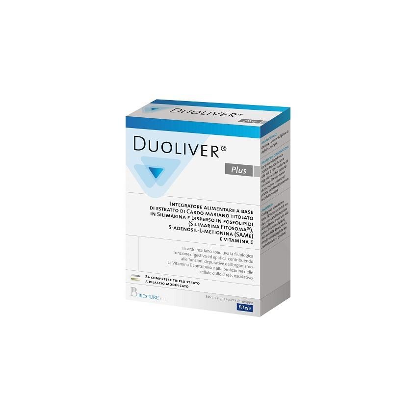 Duoliver Plus - Integratore Alimentare, Confezione da 24 Compresse
