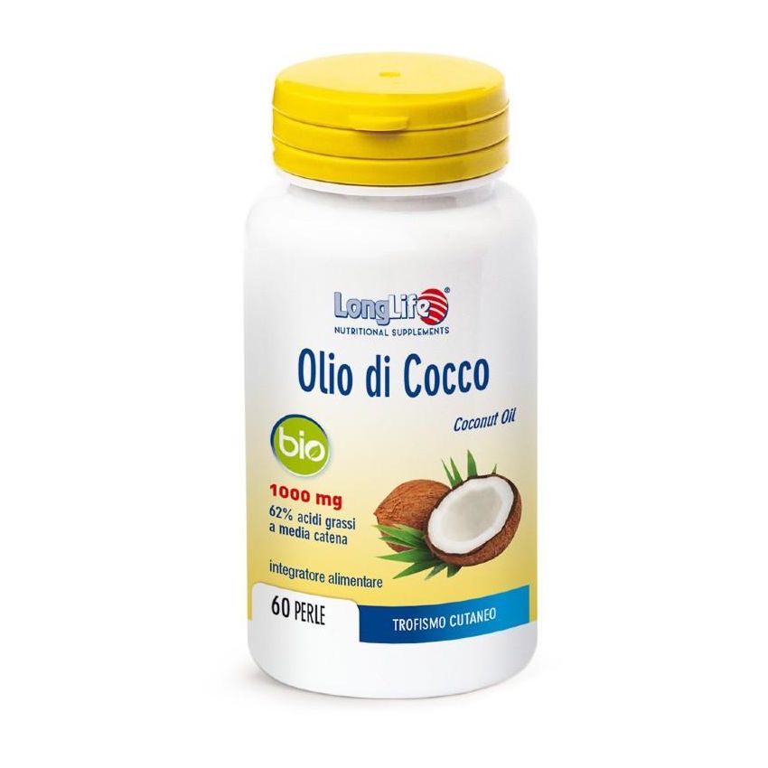 Longlife Olio di Cocco Puro in Capsule da 60 Pezzi