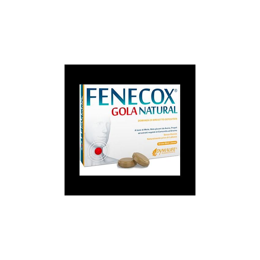 Fenecox Pastiglie Naturali per la Gola al Miele e Limone - Confezione da 36