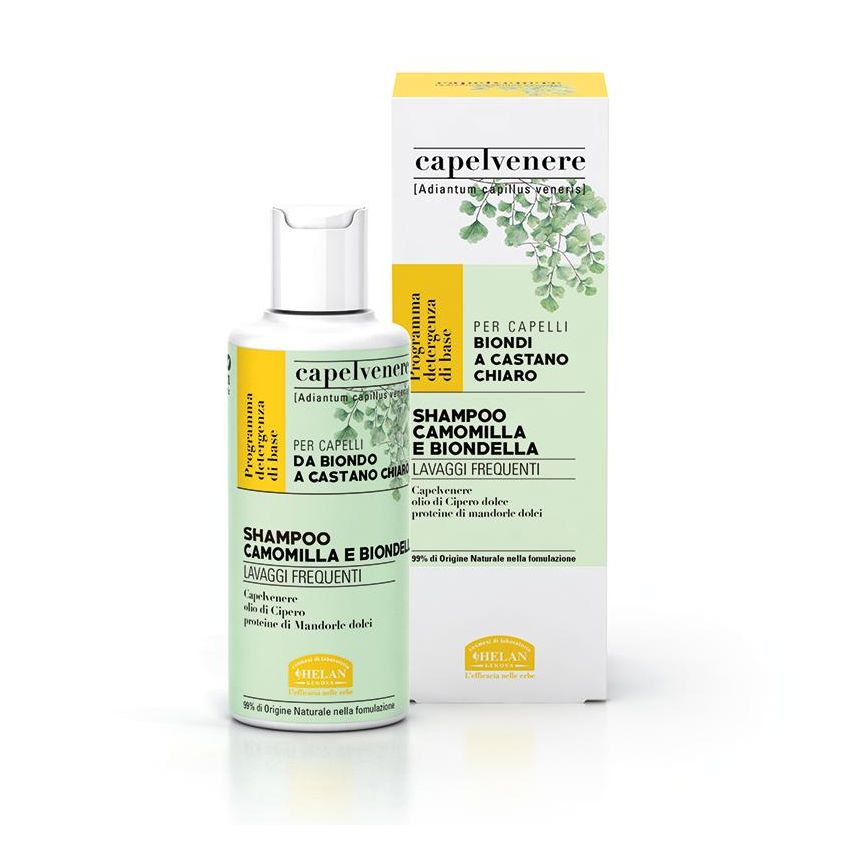 Shampoo Biologico Helan Capelvenere con Camomilla e Biondella - 200ml