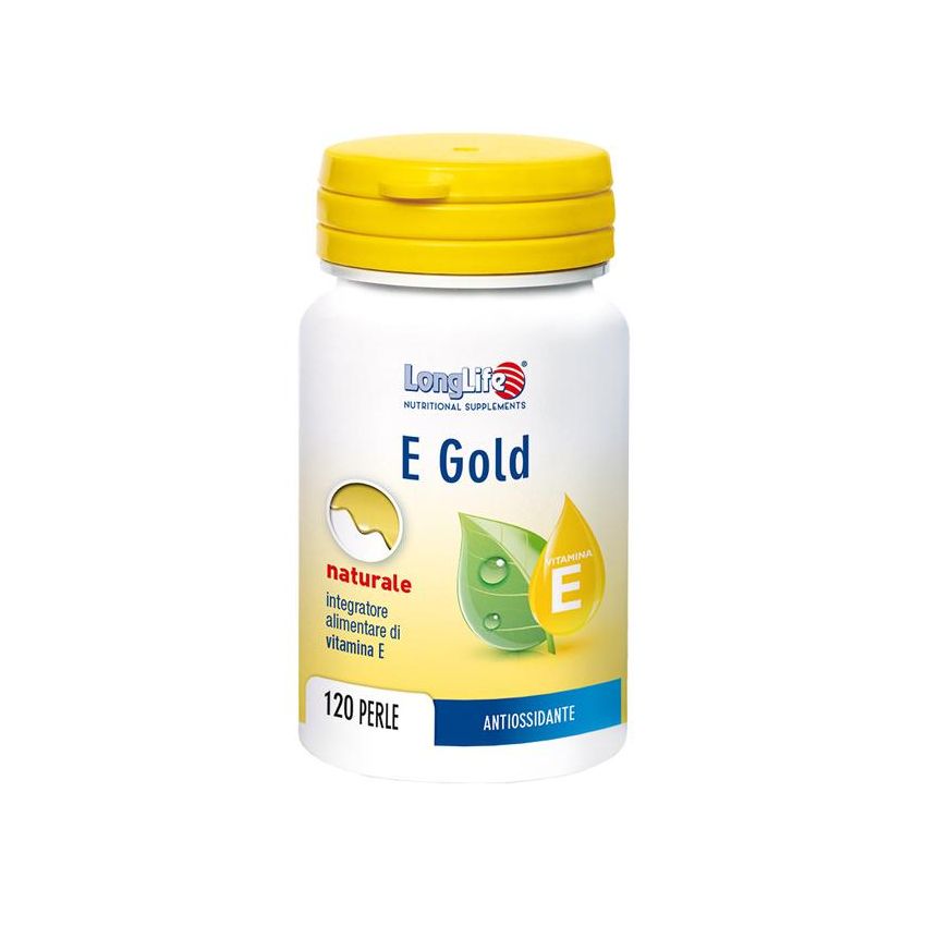 Longlife E-Gold 90 U.I. - 120 Perle di Vitamina E di Lunga Durata