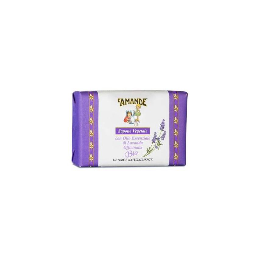 Sapone Vegetale Biologico alla Lavanda Officinalis L'Amande - 200g