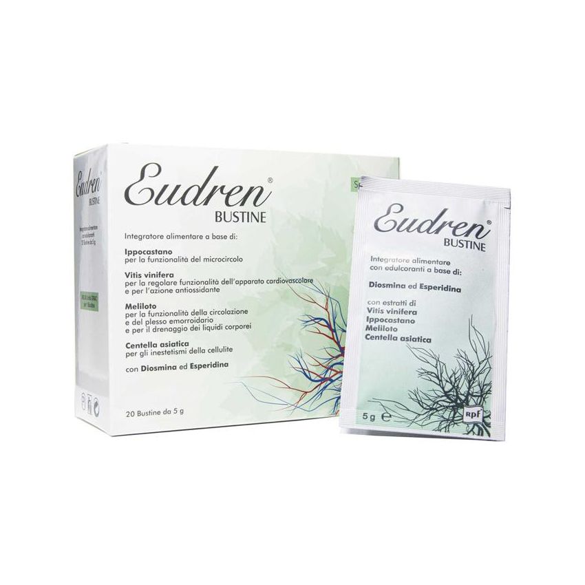 Eudren 20 Bustine di Integratore Alimentare per la Circolazione