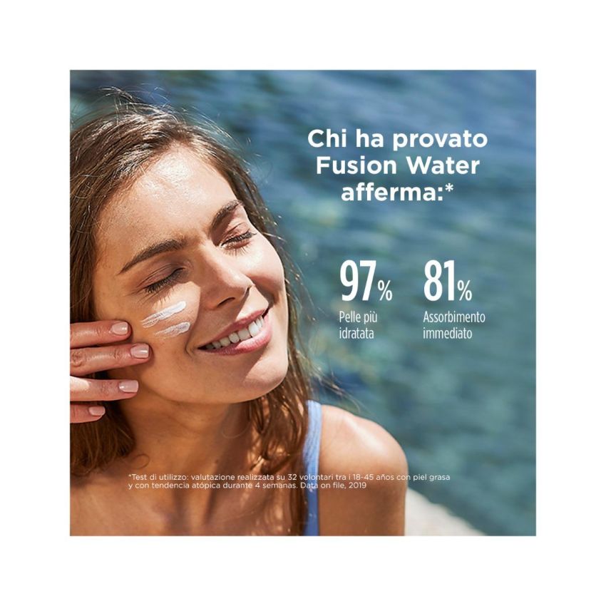Isdin Fusion Water Viso SPF50 - Protezione Solare Idratante, 50ml