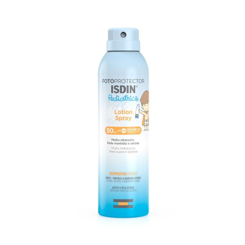 Isdin Pediatrico Lozione Spray Protettivo Solare SPF50 per Corpo - 250 ml