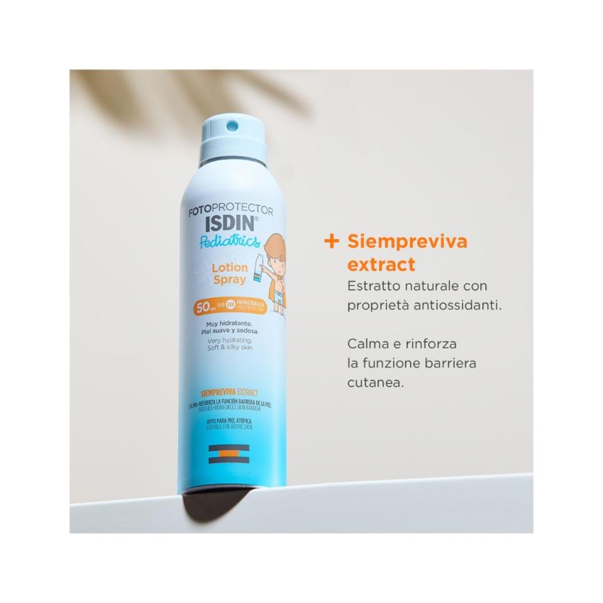 Isdin Pediatrico Lozione Spray Protettivo Solare SPF50 per Corpo - 250 ml