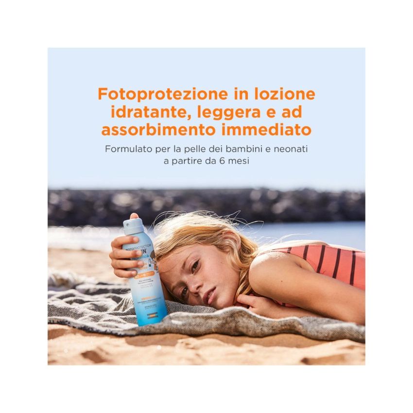 Isdin Pediatrico Lozione Spray Protettivo Solare SPF50 per Corpo - 250 ml