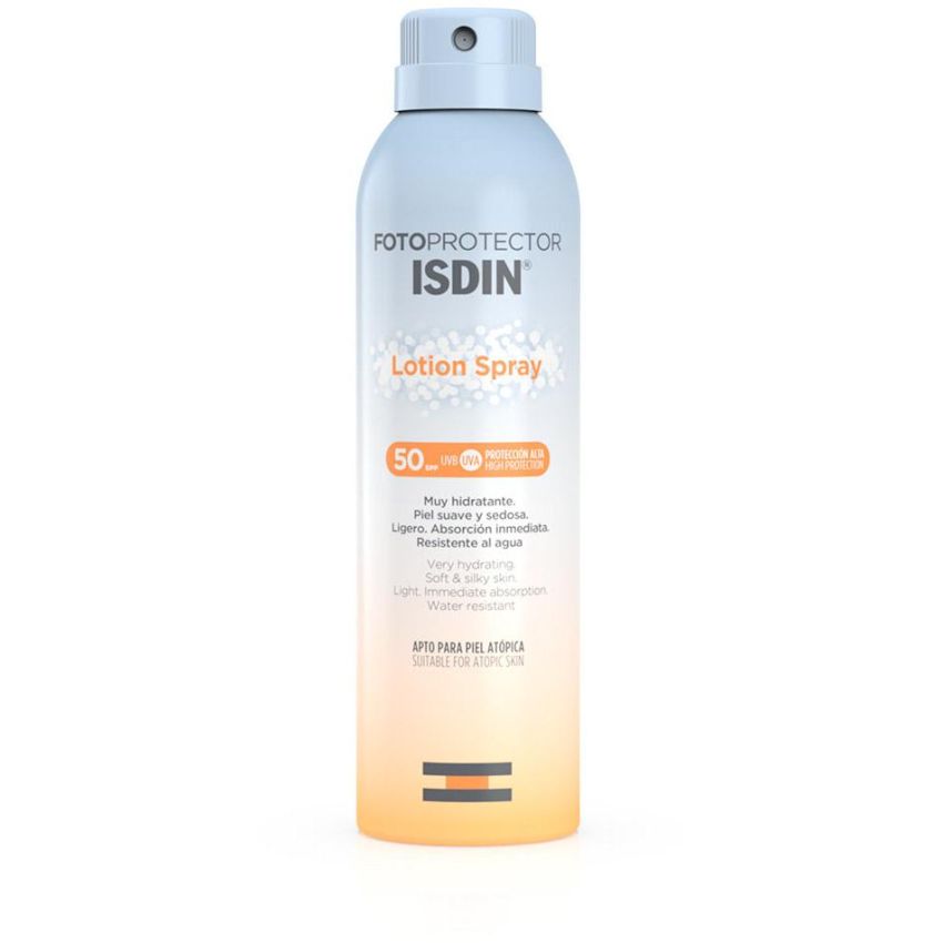 Isdin Fotoprotector Lozione Spray Idratante per il Corpo con SPF50, 250ml