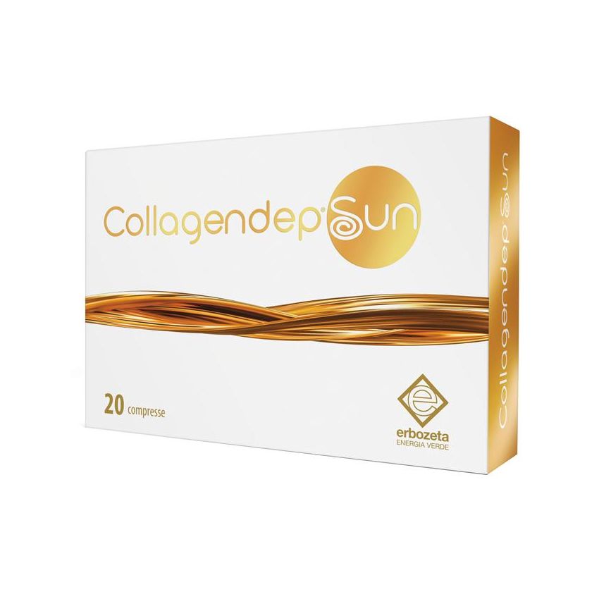 Collagendep - Integratore di Collagene con Protezione Solare, 20 Compresse
