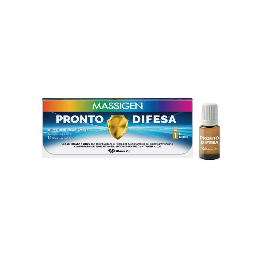 Massigen Pronto Difesa - 14 Flaconcini per il Supporto Immunitario