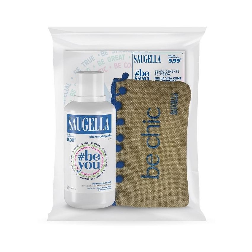 Saugella Kit: Detergente Dermoliquido 500ml con Pochette Inclusa