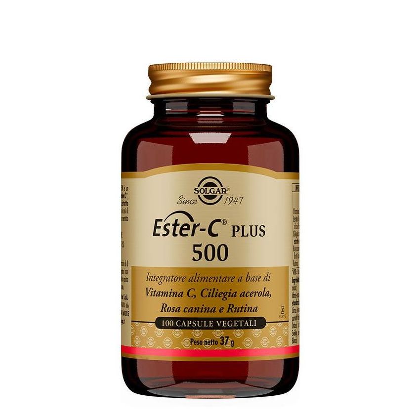 Ester-C Plus 500: 100 Capsule Vegetali ad Alto Dosaggio