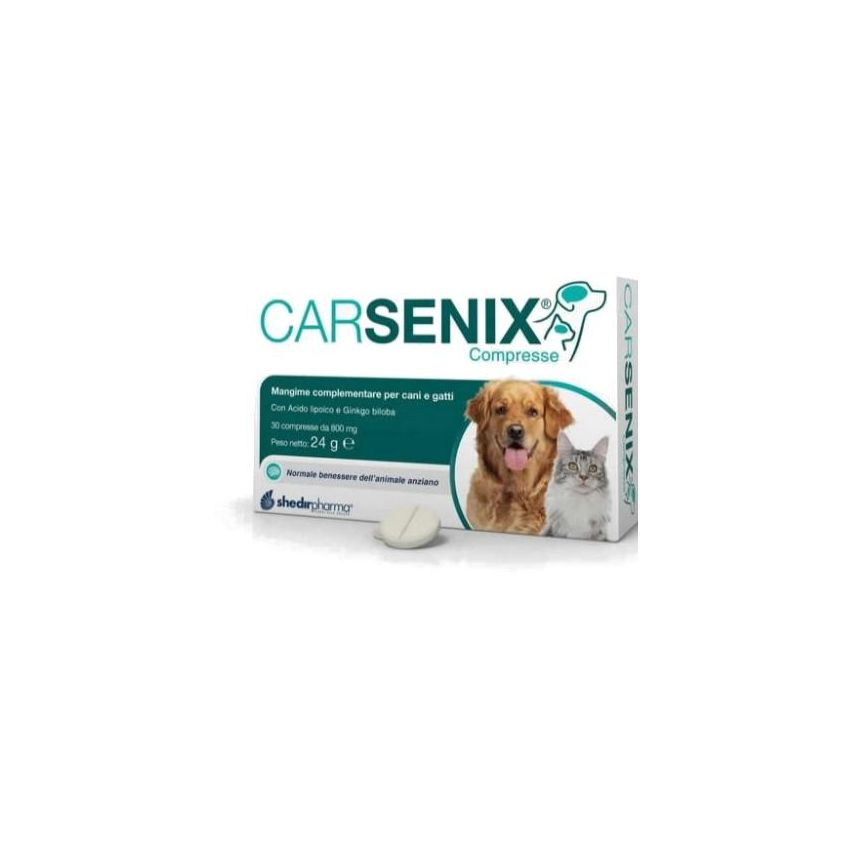 Carsenix Compresse Complementari per Cani e Gatti - Pacco da 30