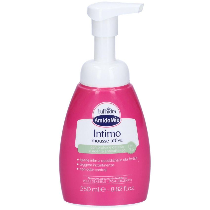 Euphidra Amidomio Mousse Intima Attiva, Equilibrante pH 3.5, 250ml
