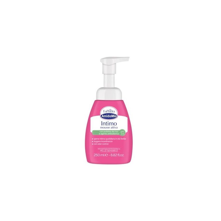 Euphidra Amidomio Mousse Intima Attiva, Equilibrante pH 3.5, 250ml