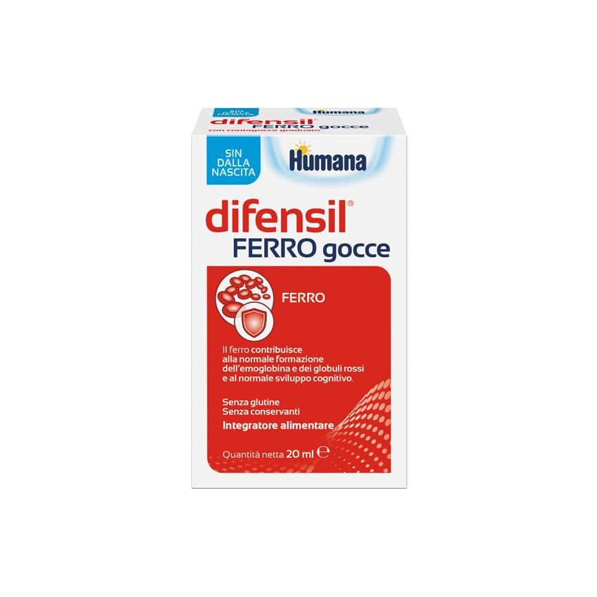 Difensil Ferro - Integratore di Ferro in Gocce, 20ml