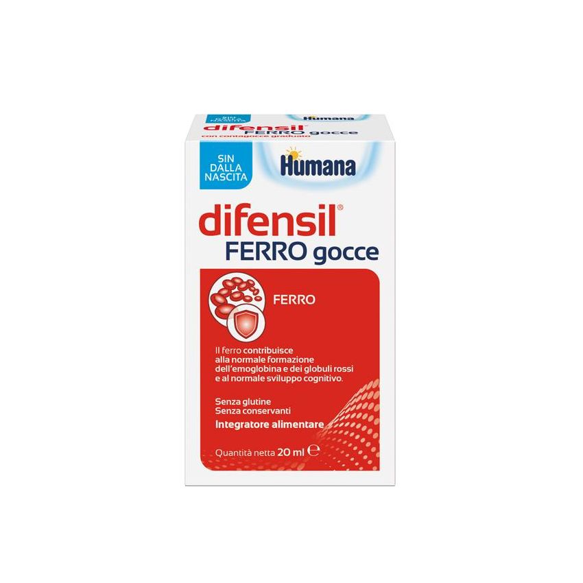 Difensil Ferro - Integratore di Ferro in Gocce, 20ml