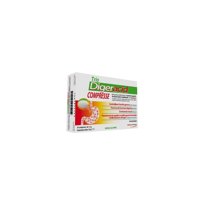 Trio Digeracid - Pacco da 24 Compresse Digestive