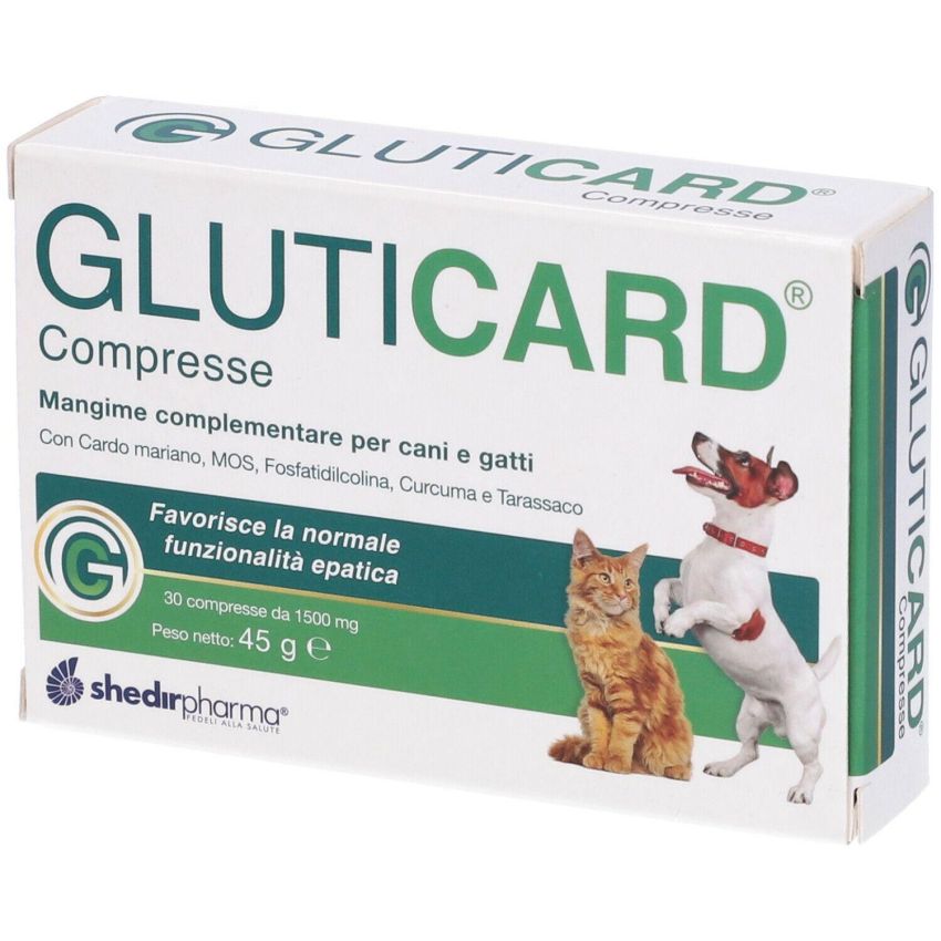 Gluticard - Supplemento Nutrizionale per Cani e Gatti - 30 Compresse