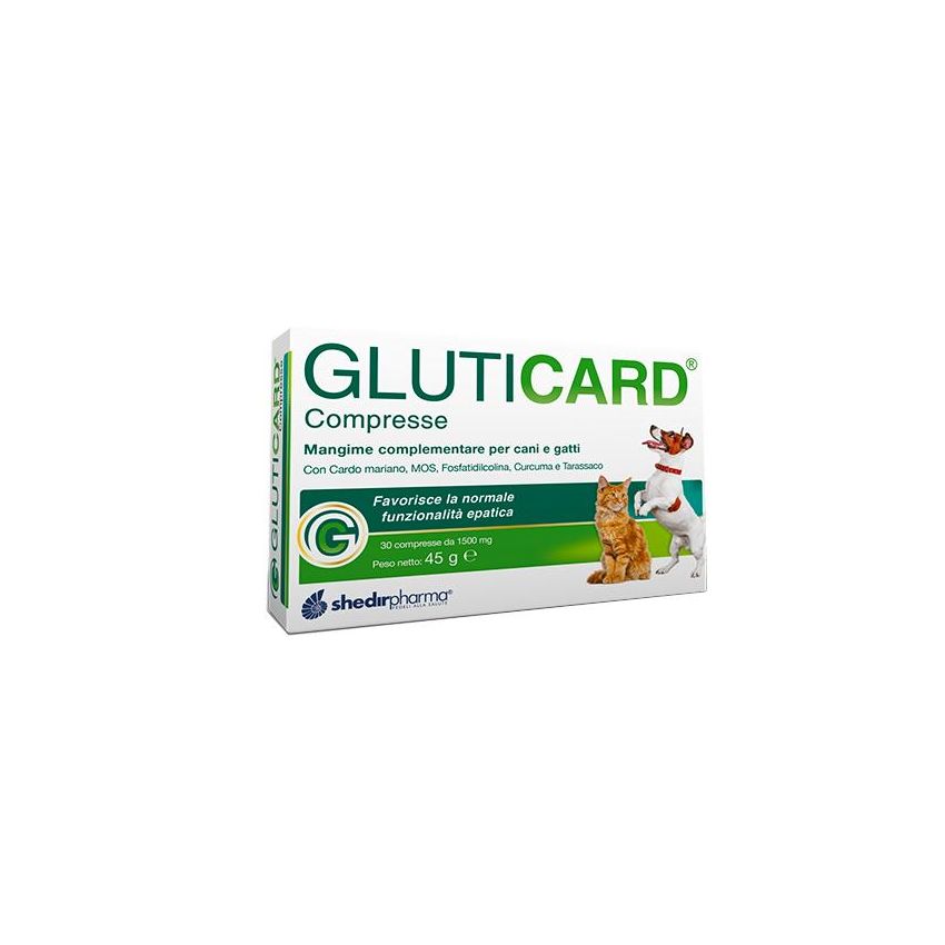 Gluticard - Supplemento Nutrizionale per Cani e Gatti - 30 Compresse
