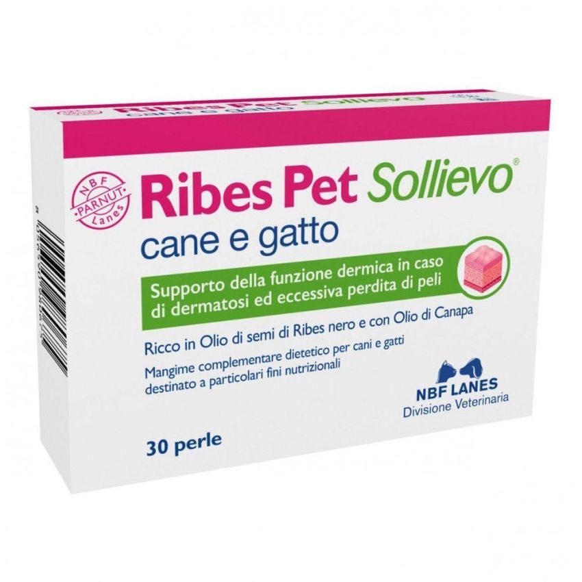 Nbf Lanes Ribes - Perle di sollievo per cani/gatti, 30 pezzi