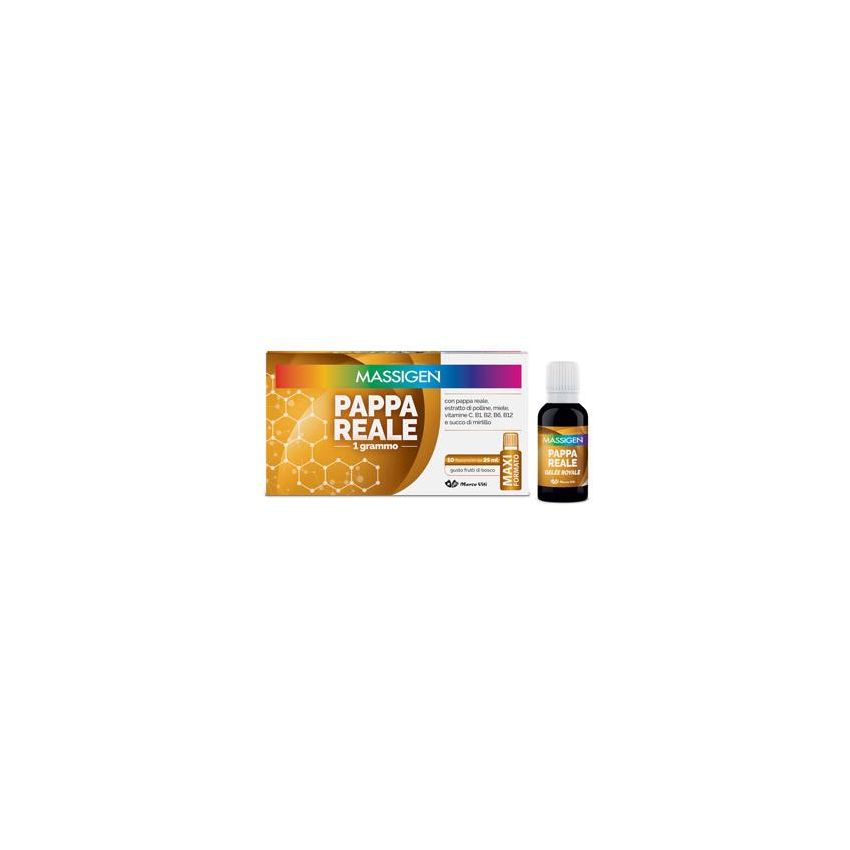Massigen Royal Jelly Health Supplement - 10 fiale da 25ml