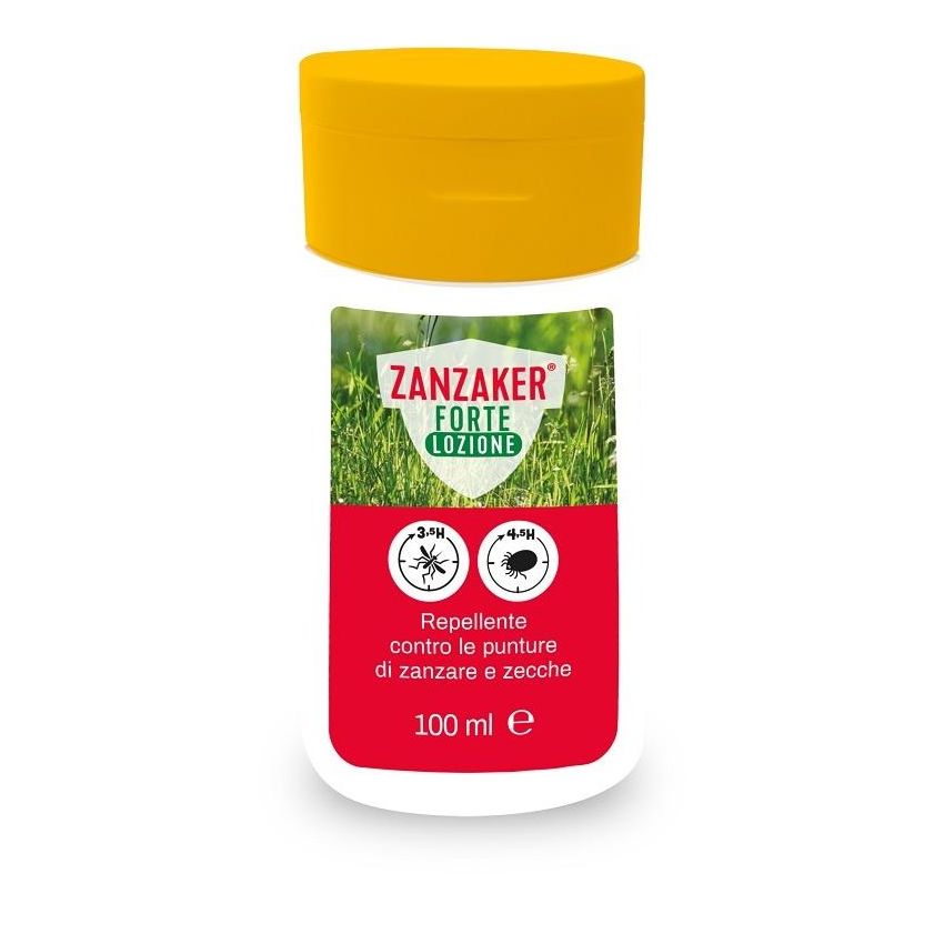 Zanzaker Forte Lozione Repellente Premium per Zanzare e Zecche - 100ml