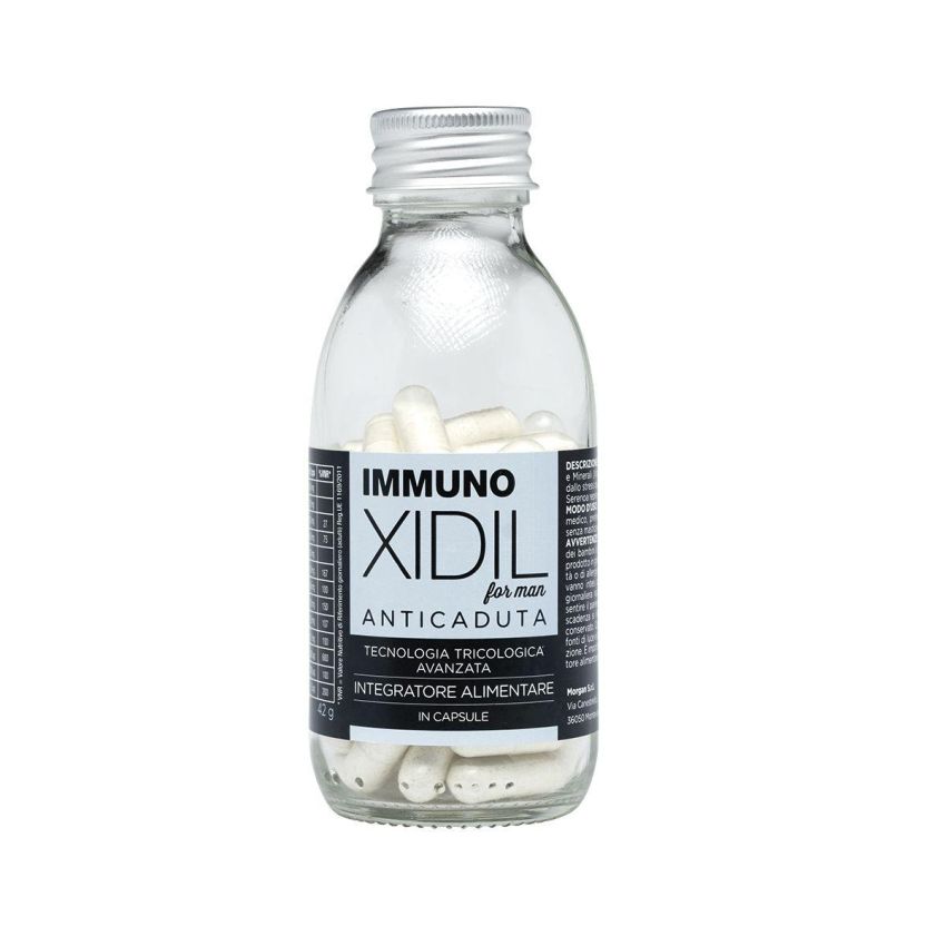 Immunoxidil Uomo: Capsule Anticaduta per Capelli, 60 Pezzi