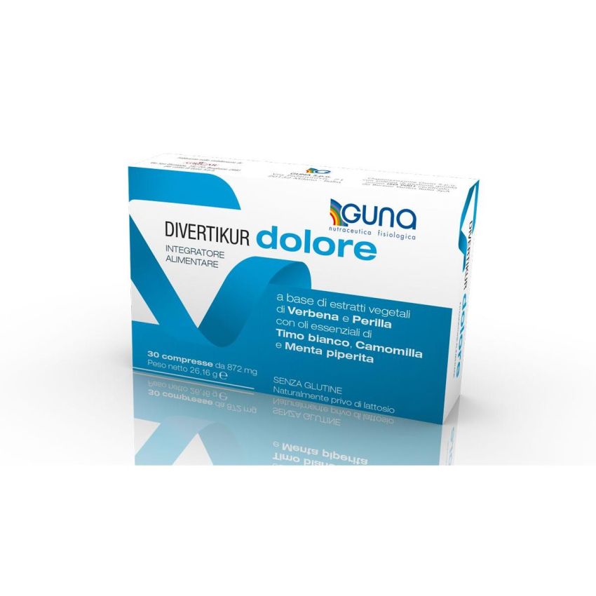 Guna Divertikur - Compresse Antidolore per Diverticolite, 30 Pezzi