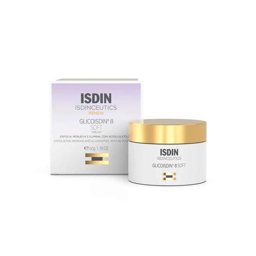 Isdin Isdinceutics Glicoisdin 8 Crema Viso Esfoliante Soft 50ml