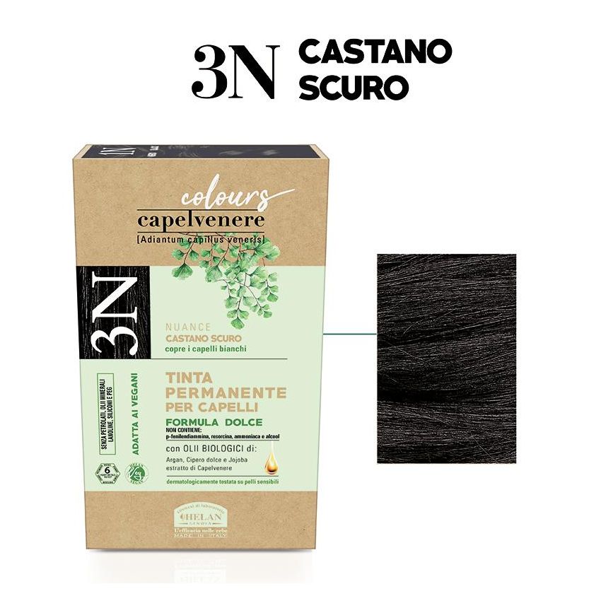 Helan Capelvenere Colore Ricco per Capelli 3N - Castano Scuro Intenso