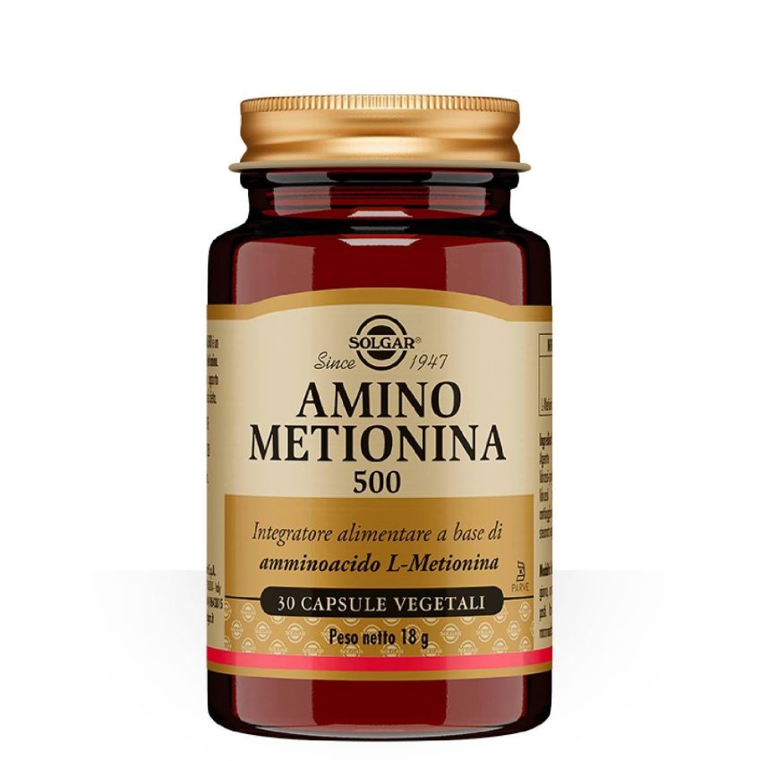 Solgar Metionina 500mg - 30 Capsule Vegetali di Aminoacidi