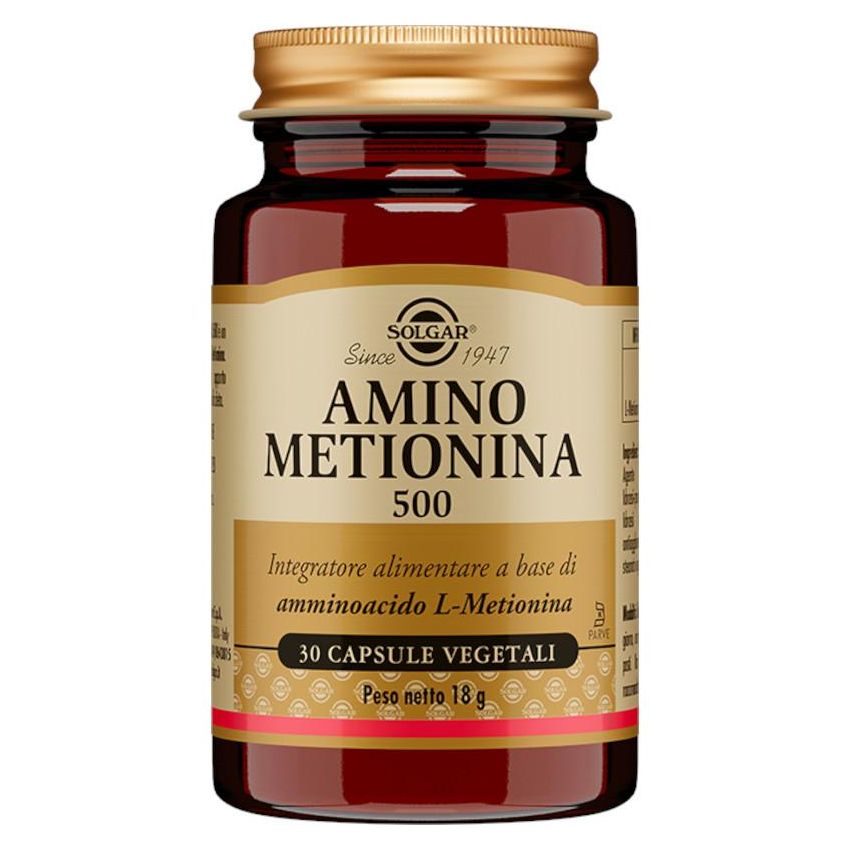 Solgar Metionina 500mg - 30 Capsule Vegetali di Aminoacidi