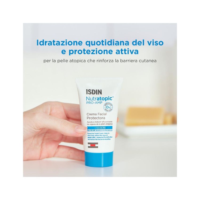 Isdin Nutratopic Pro-Amp Crema Idratante per il Viso - 50ml