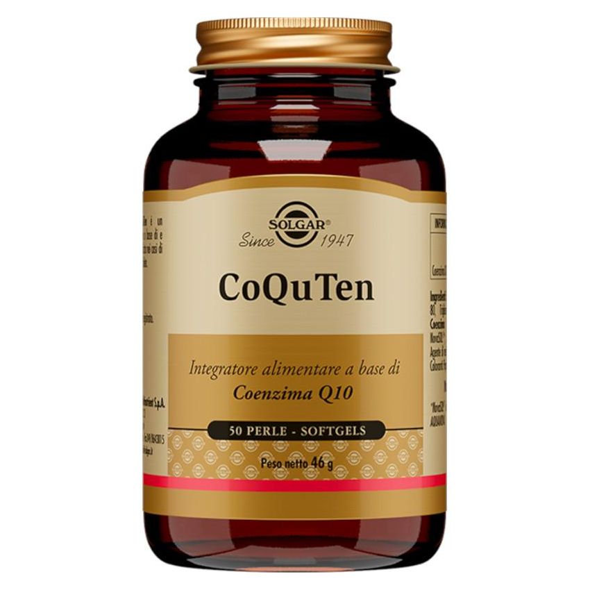 Solgar CoQ10, Integratore di Coenzima Q10, 50 Perle