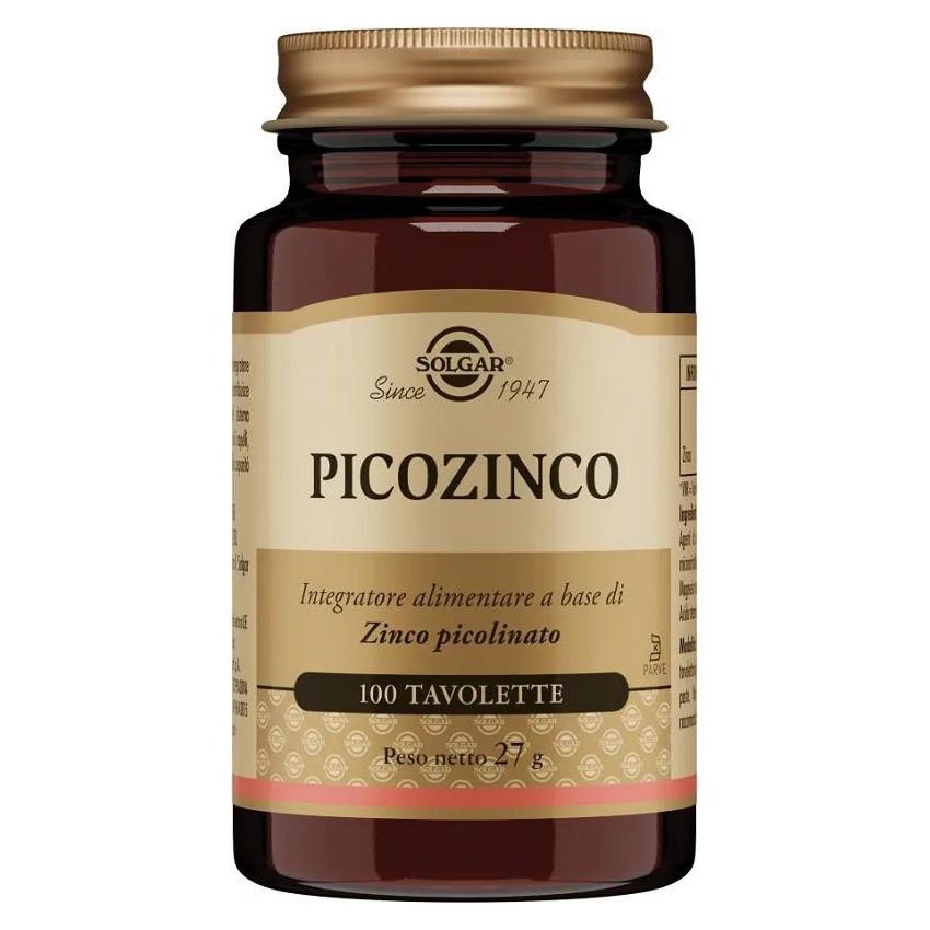 Solgar Picozinco - Integratore di Zinco, 100 Tavolette